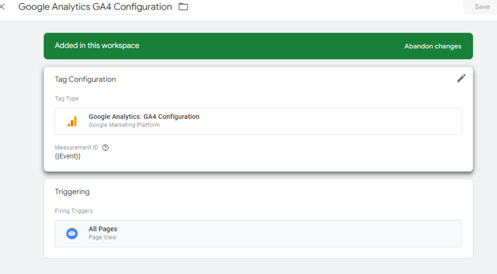 Activate triggers in GTM
