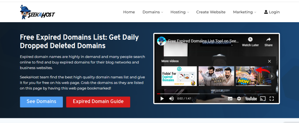 seekahost domain hosting